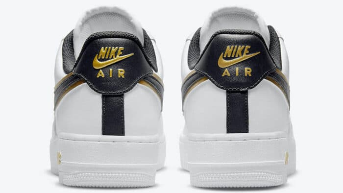 Nike Air Force 1 Gold White Double Swoosh