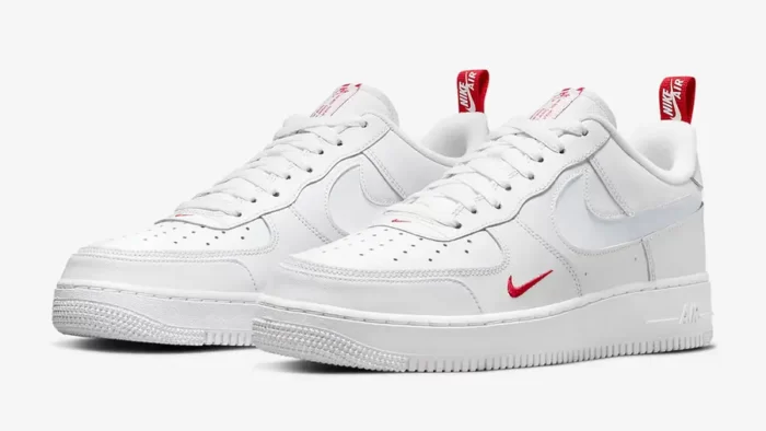 Nike Air Force 1 Low Reflective Swoosh Red