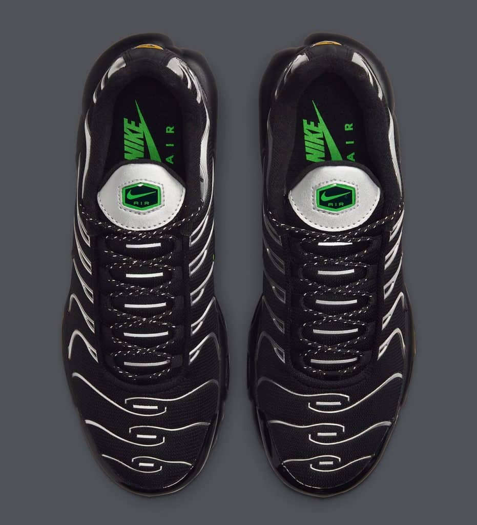 nike air max plus black silver neon green dr0139 001 release date 4