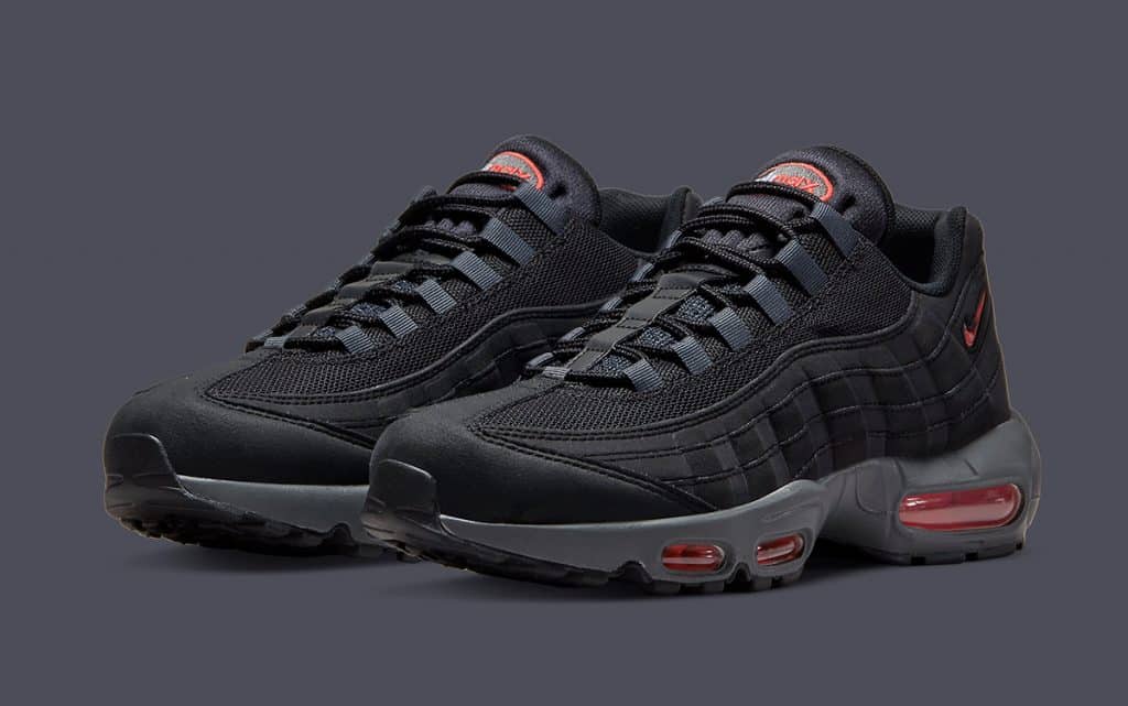 Nike Air Max 95 Black Stealthy Red Ahead Of Valentine Day 2022