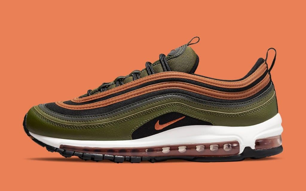 Nike Air Max 97 Coming with Black Olive and Orange Arrangement