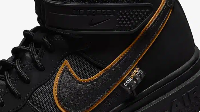 Nike Air Force 1 Boot Cordura Black Gold