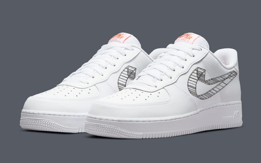 Nike Air Force 1 Low 3D Swoosh White