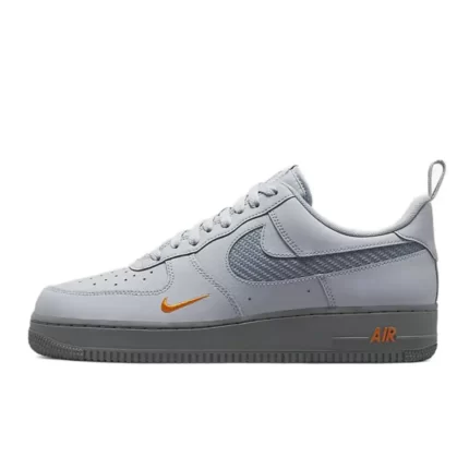 Nike Air Force 1 Low Grey Cut Out Swoosh