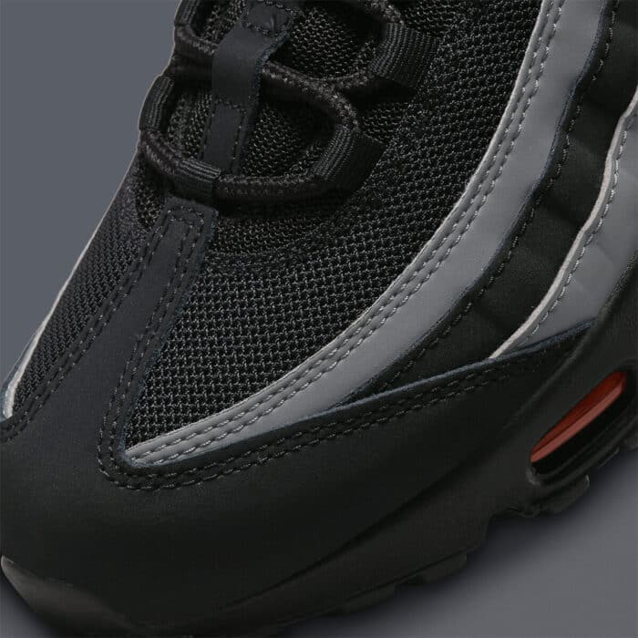 Air Max 95 OG in Black Silver and Orange