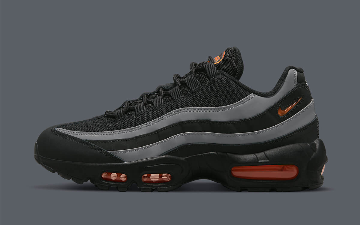 Air Max 95 OG in Black Silver and Orange