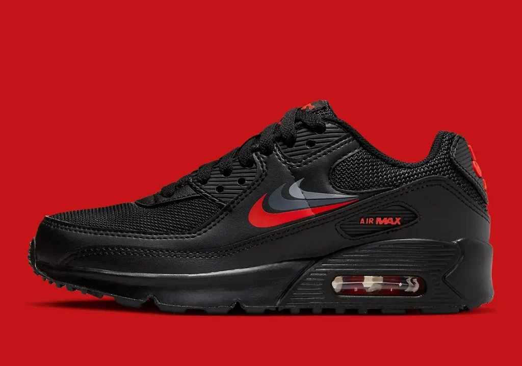 Nike Air Max 90 Black Three Swooshes