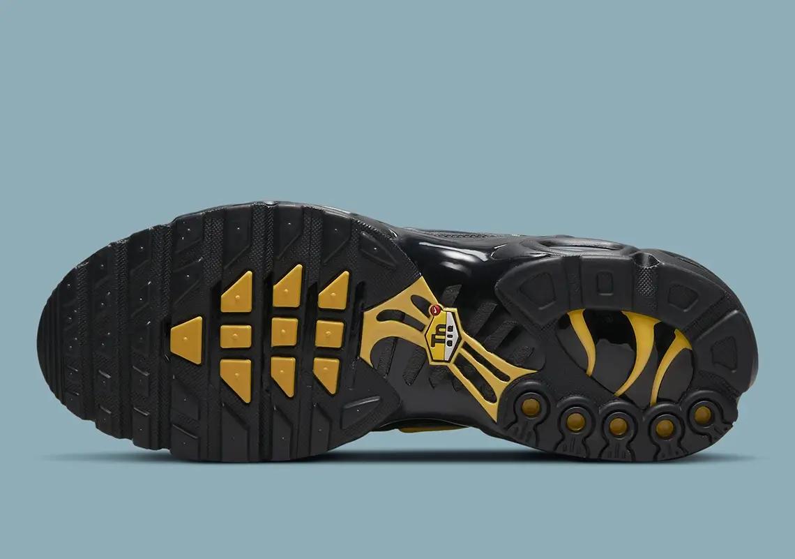 Black and Gold Multi Swooshed Nike TN's