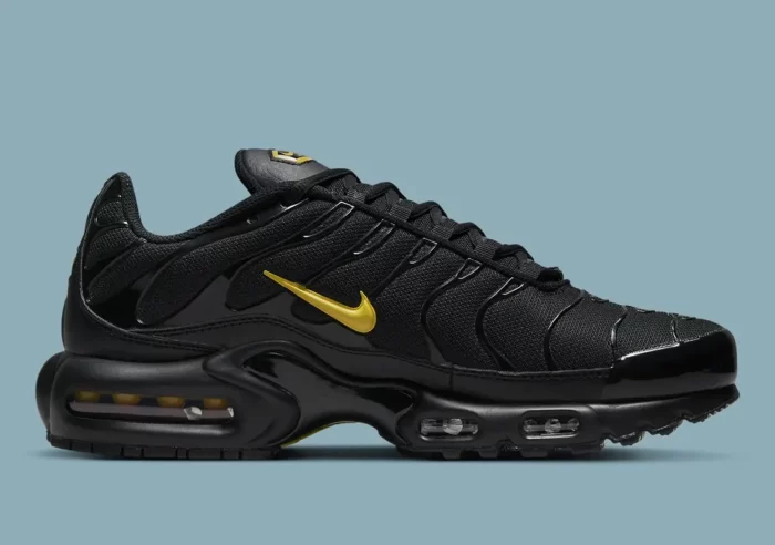 Black and Gold Multi Swooshed Nike TN's