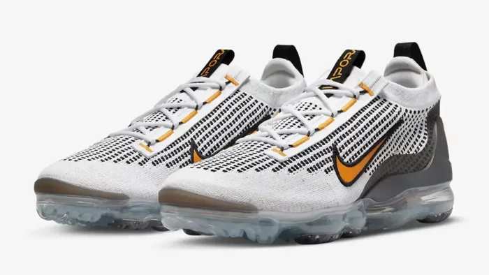 Nike Air VaporMax 2021 Flyknit White Black Kumquat