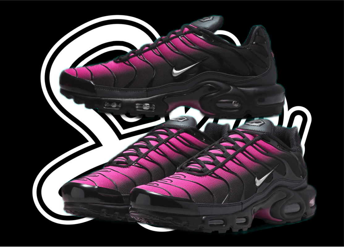 Nike TN Air Max Plus Pink Black for Mens 