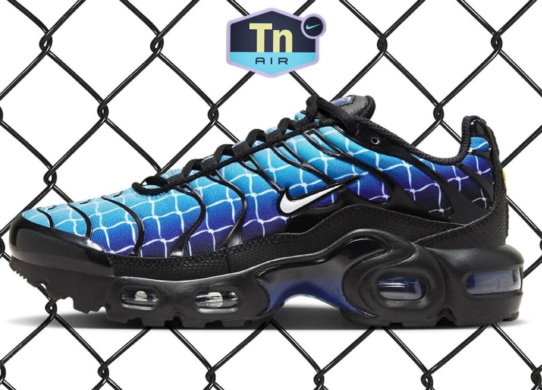 Chain Black Fence Graphics Blue On This TN Air Max Plus