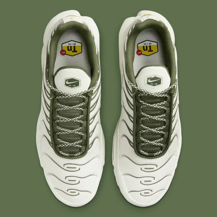 The New TN Nike Air Max Plus First Olive and Top Light Bone