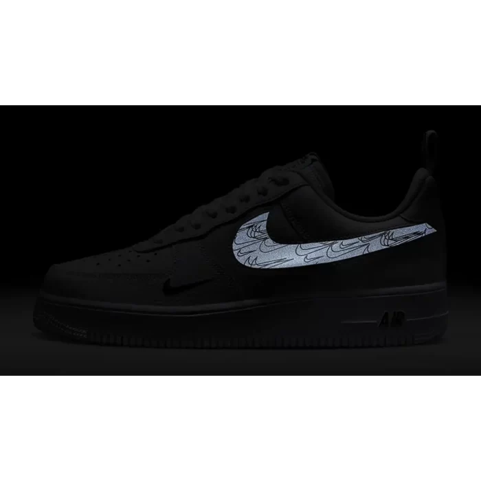 Nike Air Force 1 Low Multi Etch Swoosh White Black