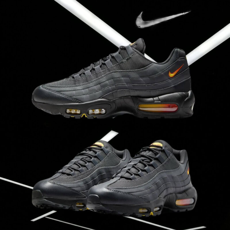 The Swoosh Puts a Fire on a Heat Grey Nike Air Max 95