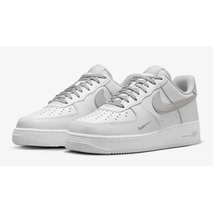 Nike Air Force 1 Low Reflective Swoosh White Grey