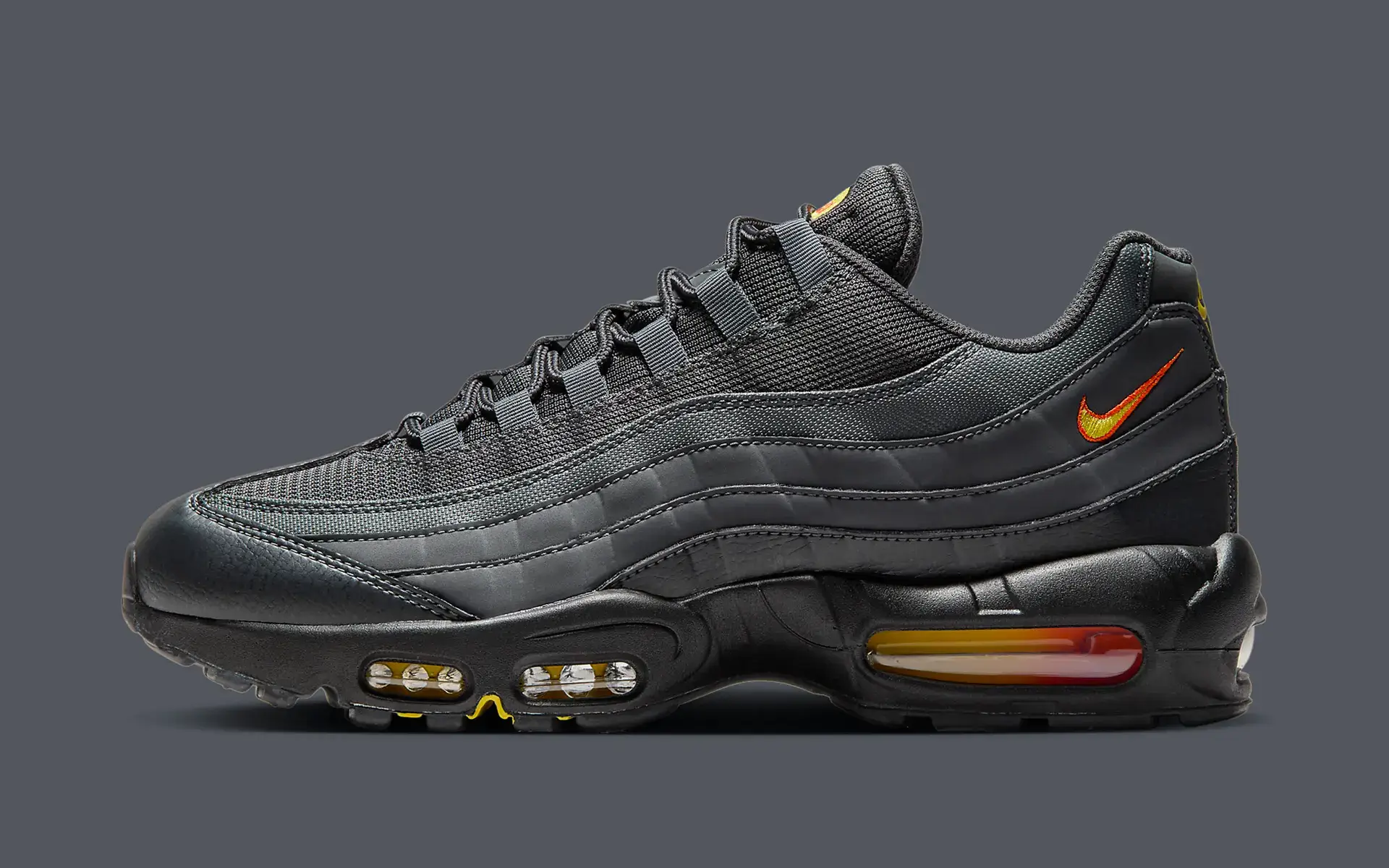 The Swoosh Puts a Fire on a Heat Grey Nike Air Max 95