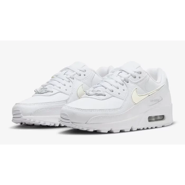 Nike Air Max 90 White Blue Metallic Silver