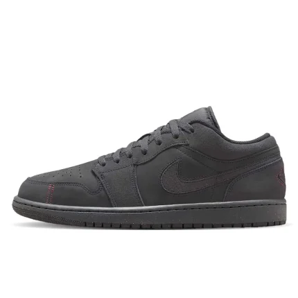 Air Jordan 1 Low Grey Red Stitch