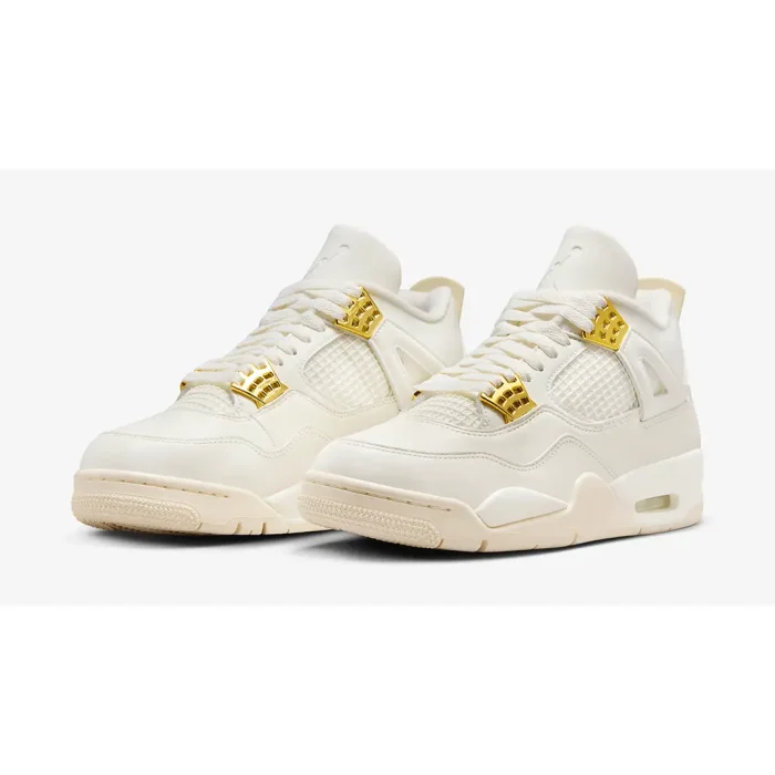 Air Jordan 4 White & Gold