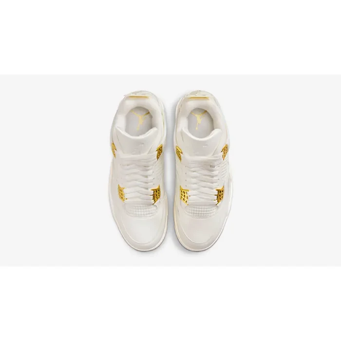 Air Jordan 4 White & Gold