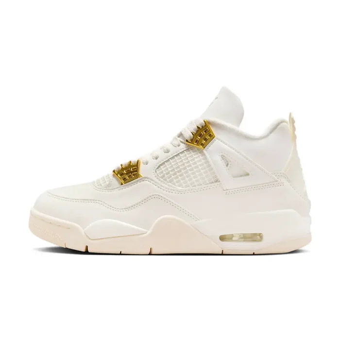 Air Jordan 4 White And Gold