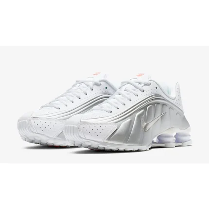Nike Shox R4 White Metallic Silver