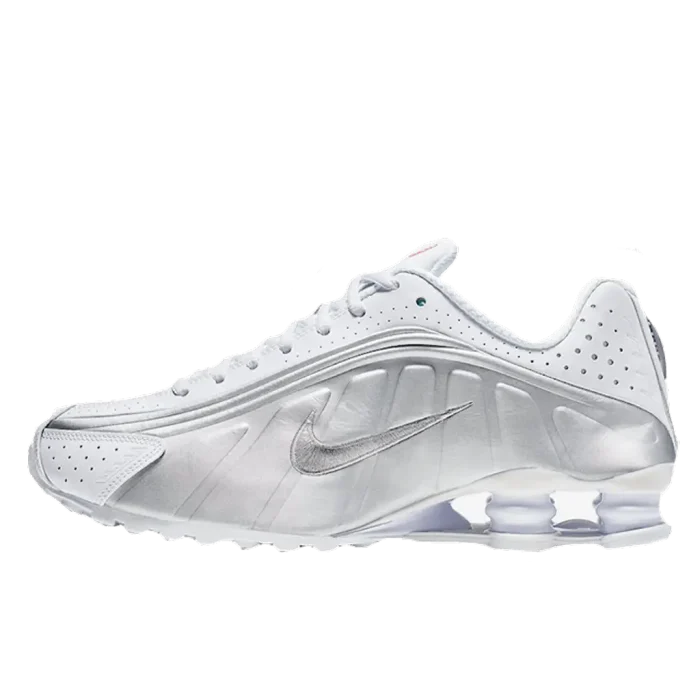 Nike Shox R4 White Metallic Silver