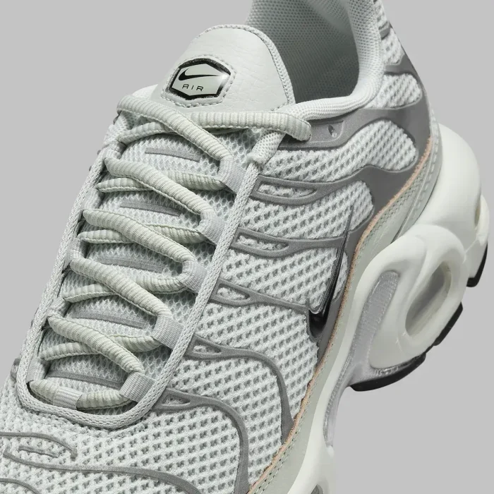 The upcoming release of the Nike TN Air Max Plus features a greyscale colour scheme