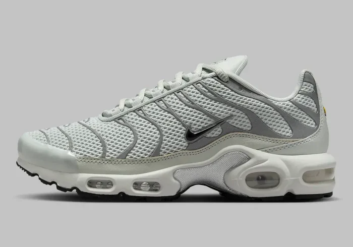 The upcoming release of the Nike TN Air Max Plus features a greyscale colour scheme