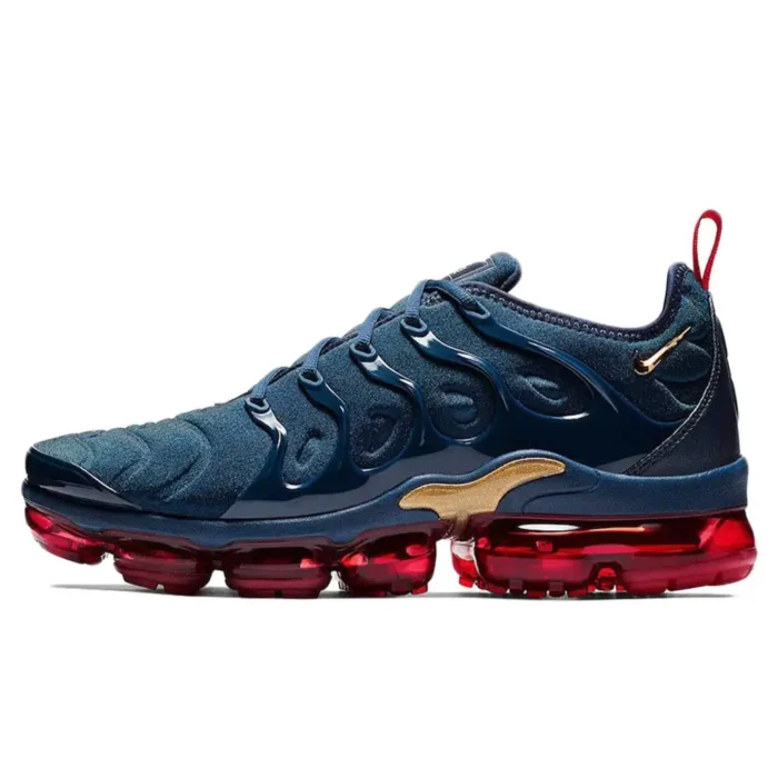 Nike Air VaporMax Plus Navy Gold Red