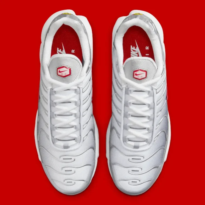 The NEW Nike TN Air Max Plus Silver Bullet Red