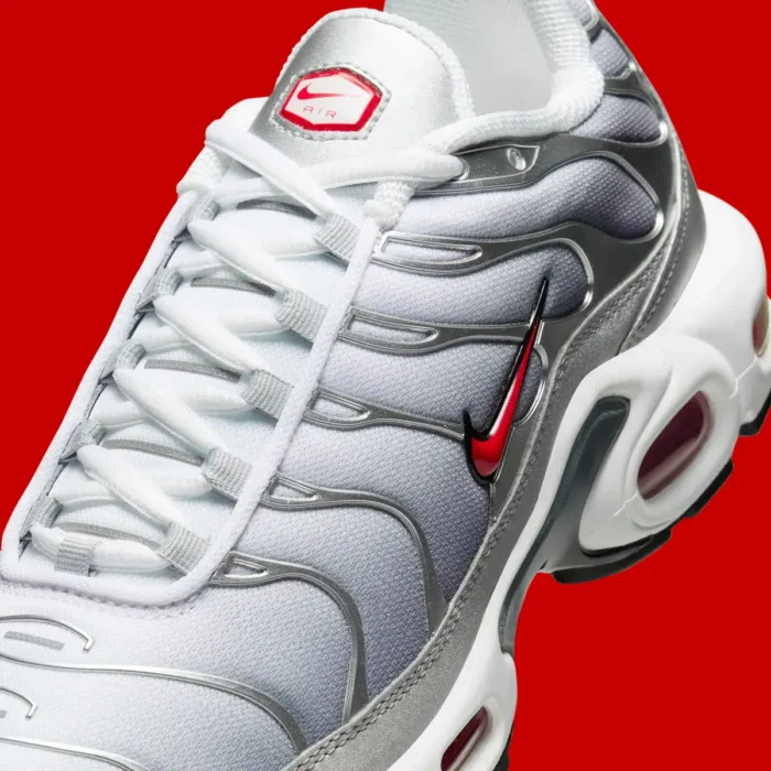 The NEW Nike TN Air Max Plus Silver Bullet Red