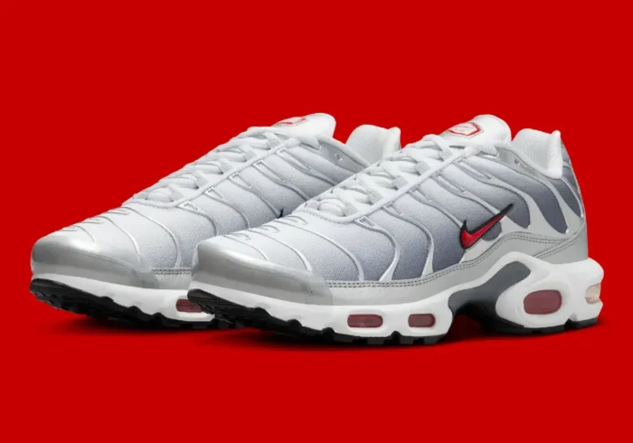 The NEW Nike TN Air Max Plus Silver Bullet Red