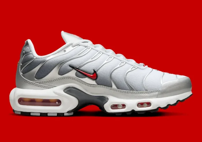 The NEW Nike TN Air Max Plus Silver Bullet Red