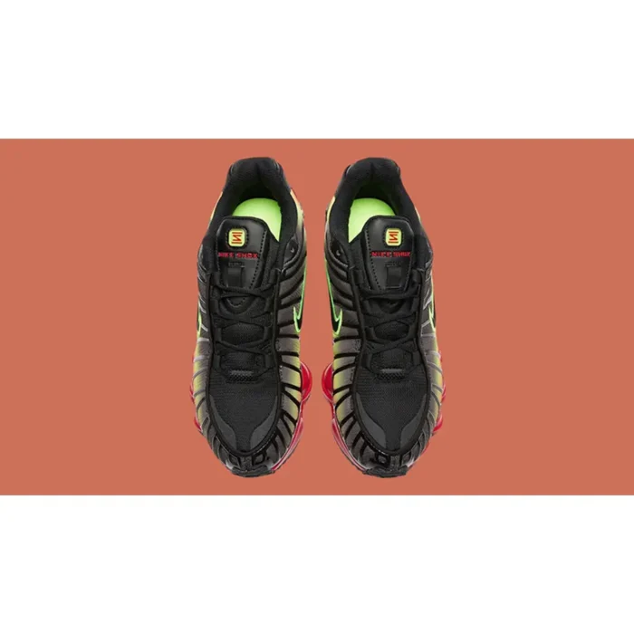 Nike Shox TL Black Volt Fire Red