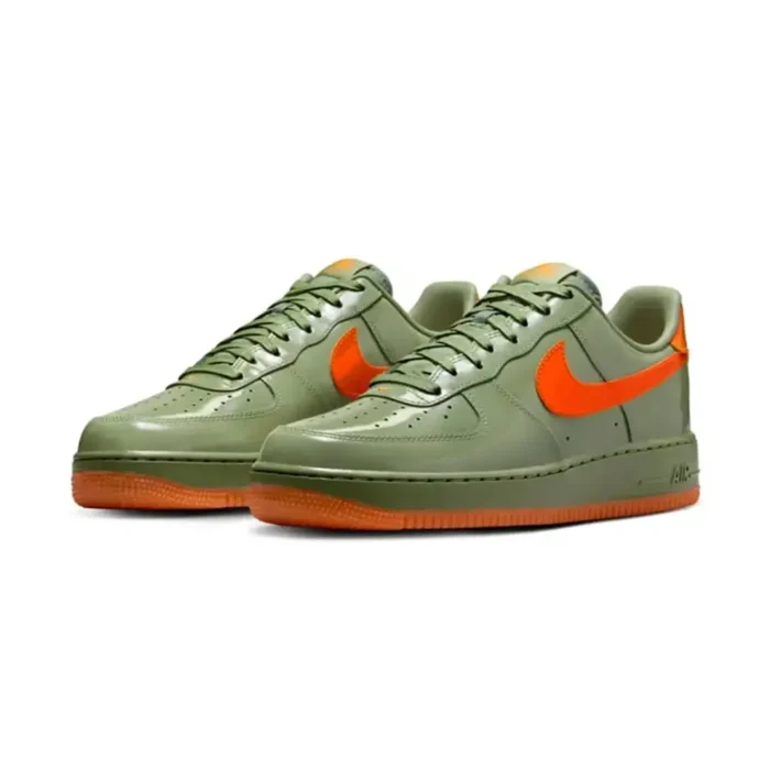 Nike Air Force 1 Low Premium Oil Green Orange