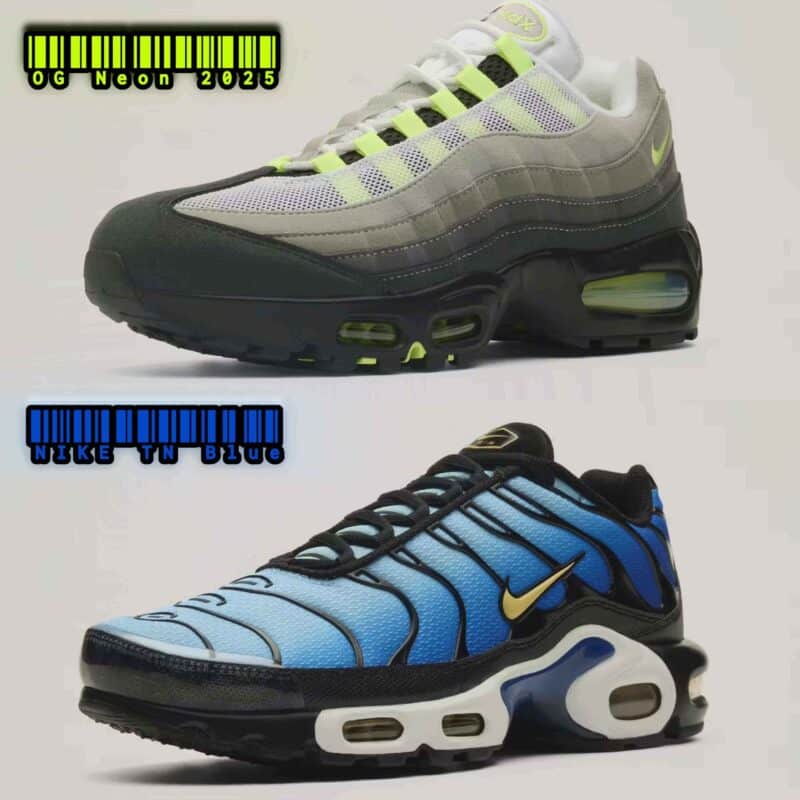 Nike Air Max 95 In Neon And Nike TN In Blue OG Are Set To Drop