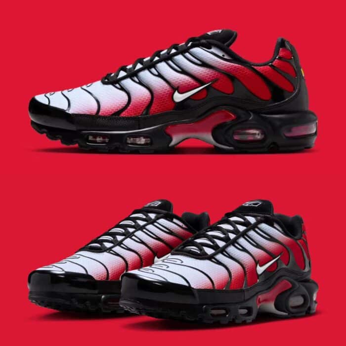 This Nike Air Max Plus captures the Deadpool vibes perfectly for spring