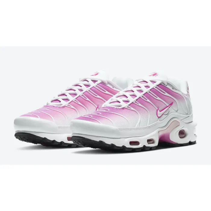 Nike Air Max Plus White Pink Fade