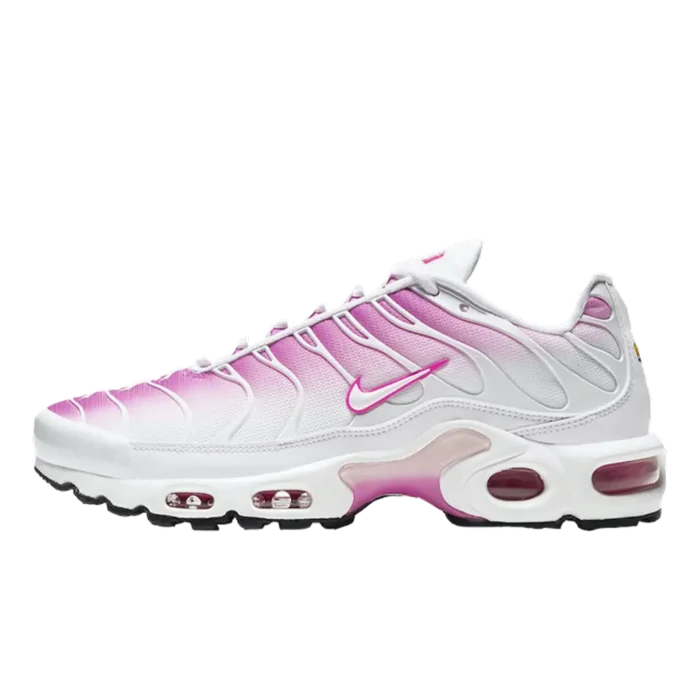 Nike Air Max Plus White Pink Fade