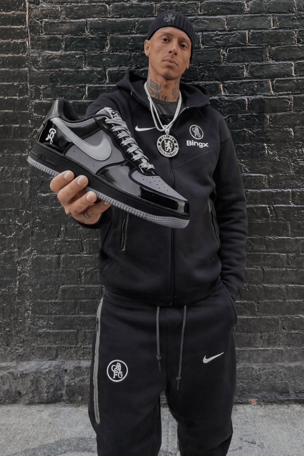 Central Cee Nike Air Force 1 Low Black Grey