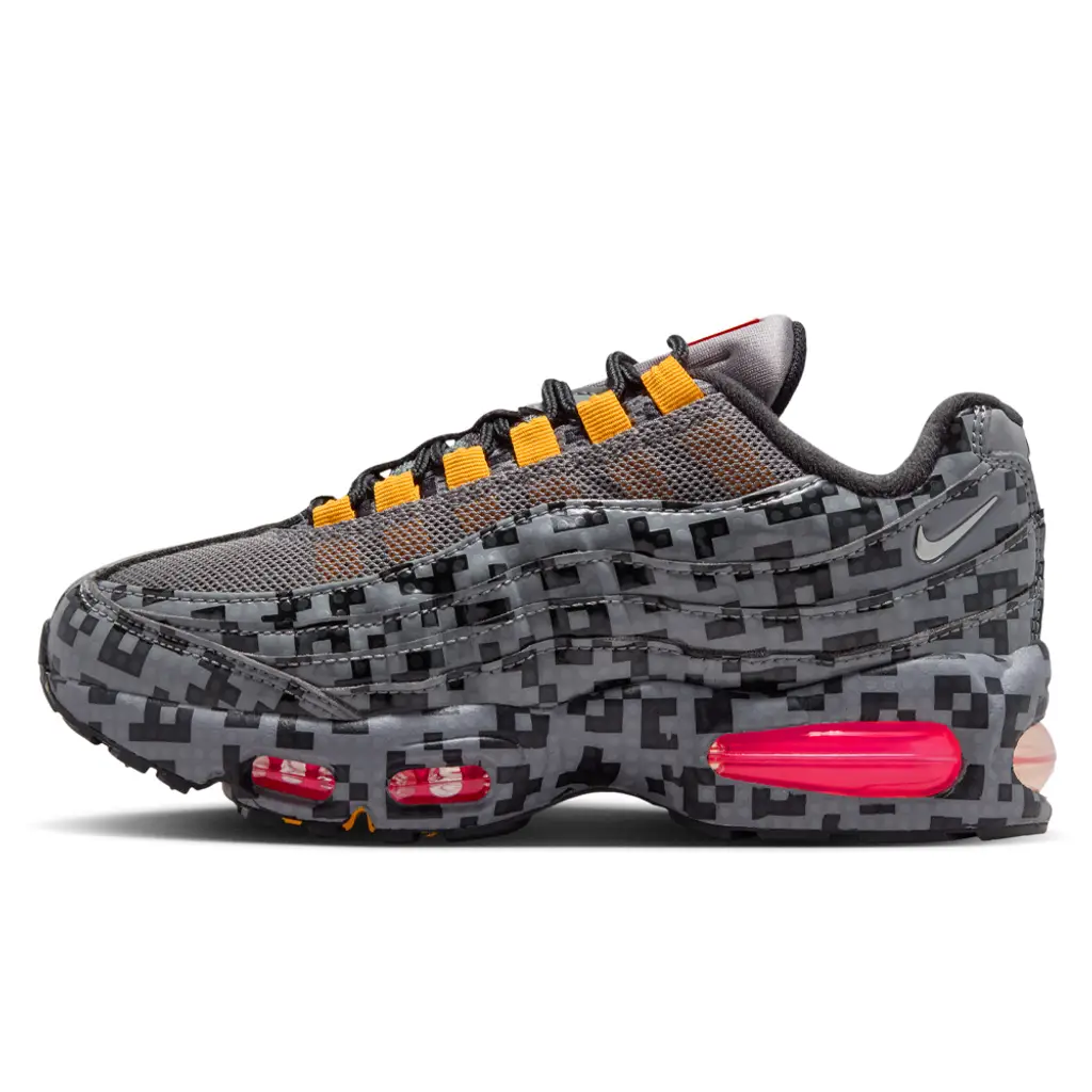 LEGO x Nike Air Max 95 GS Pixel Grey Black LEGO x Nike Air Max 95 GS Pixel Grey Black
