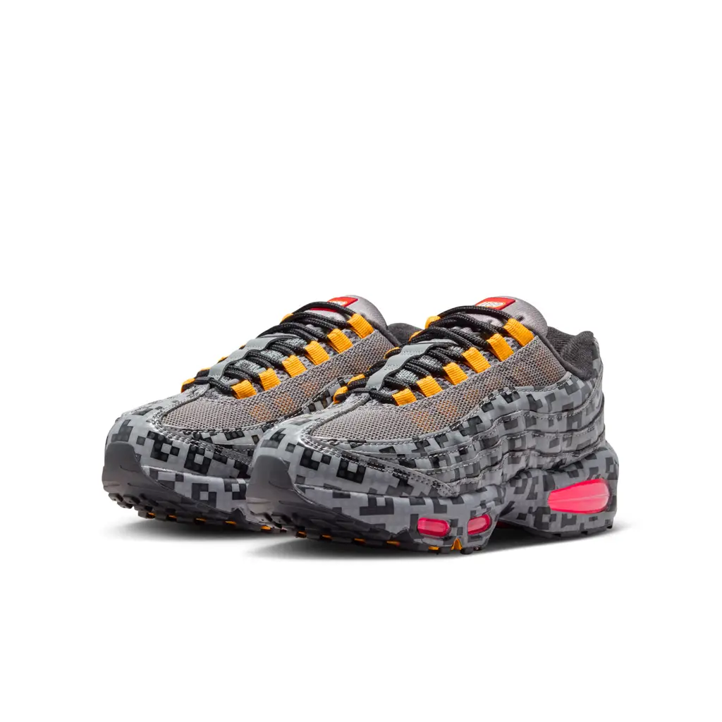 LEGO x Nike Air Max 95 GS Pixel Grey Black LEGO x Nike Air Max 95 GS Pixel Grey Black