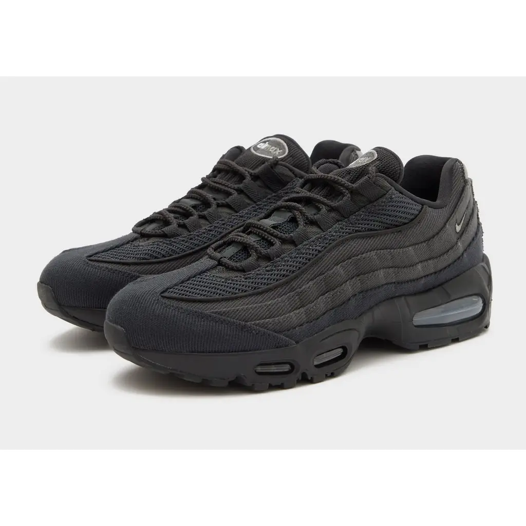 Nike Air Max 95 Black Swoosh Grey Nike Air Max 95 Black Swoosh Grey